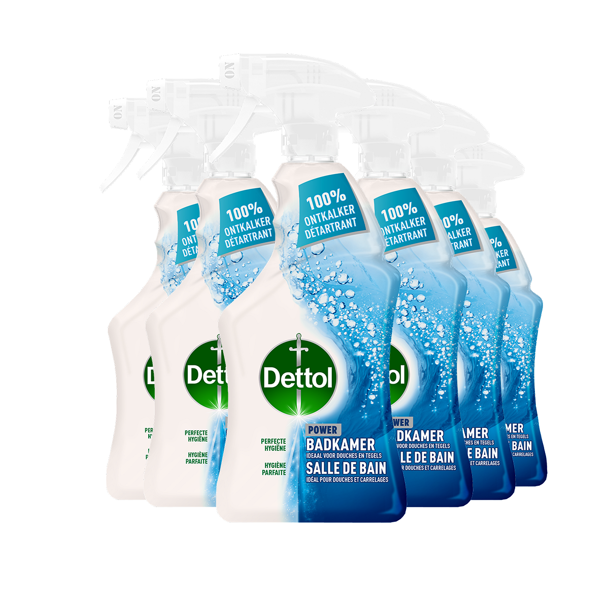 Dettol Nettoyant Salle de Bain Power 750ml - 6 Stuks