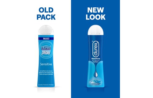 Durex - Play Massage 2/1 Sensitive 200ML - Sensitive Glijmiddel 100ML - Condooms Orgasm Intense Stimulerende Gel 10st