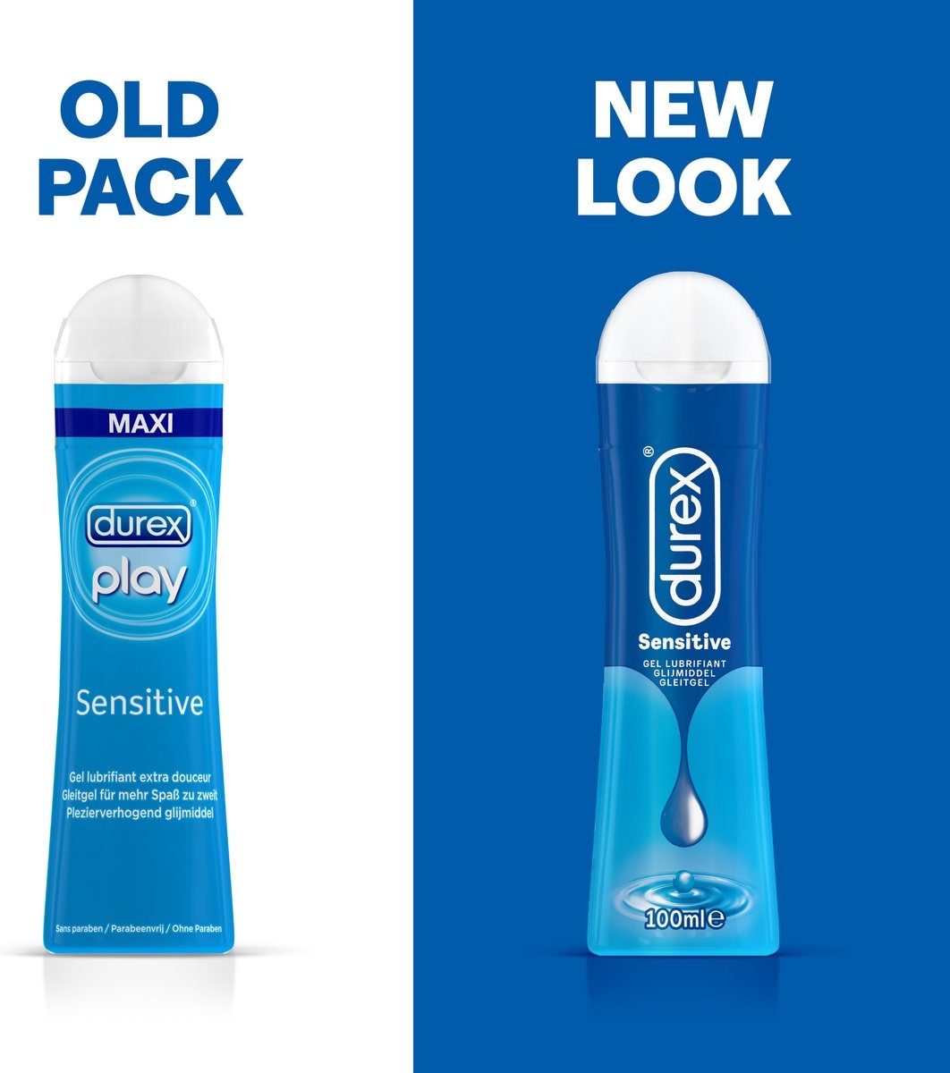 Durex - Play Massage 2/1 Sensitive 200ML - Sensitive Glijmiddel 100ML - Condooms Orgasm Intense Stimulerende Gel 10st