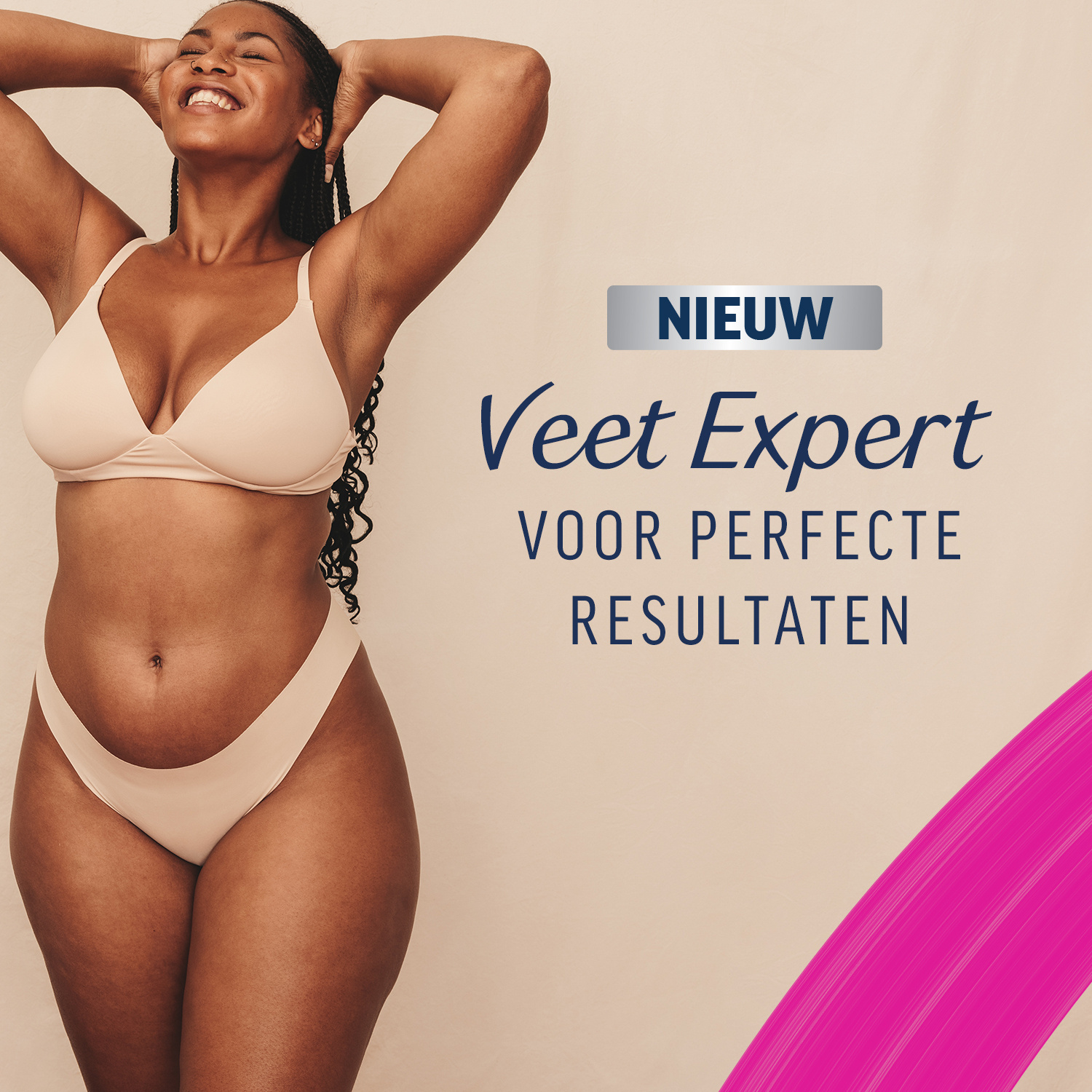 Veet - Gevoelige huid - Miraculous oil - Ontharingsstrips Benen (Sensitive) 40st