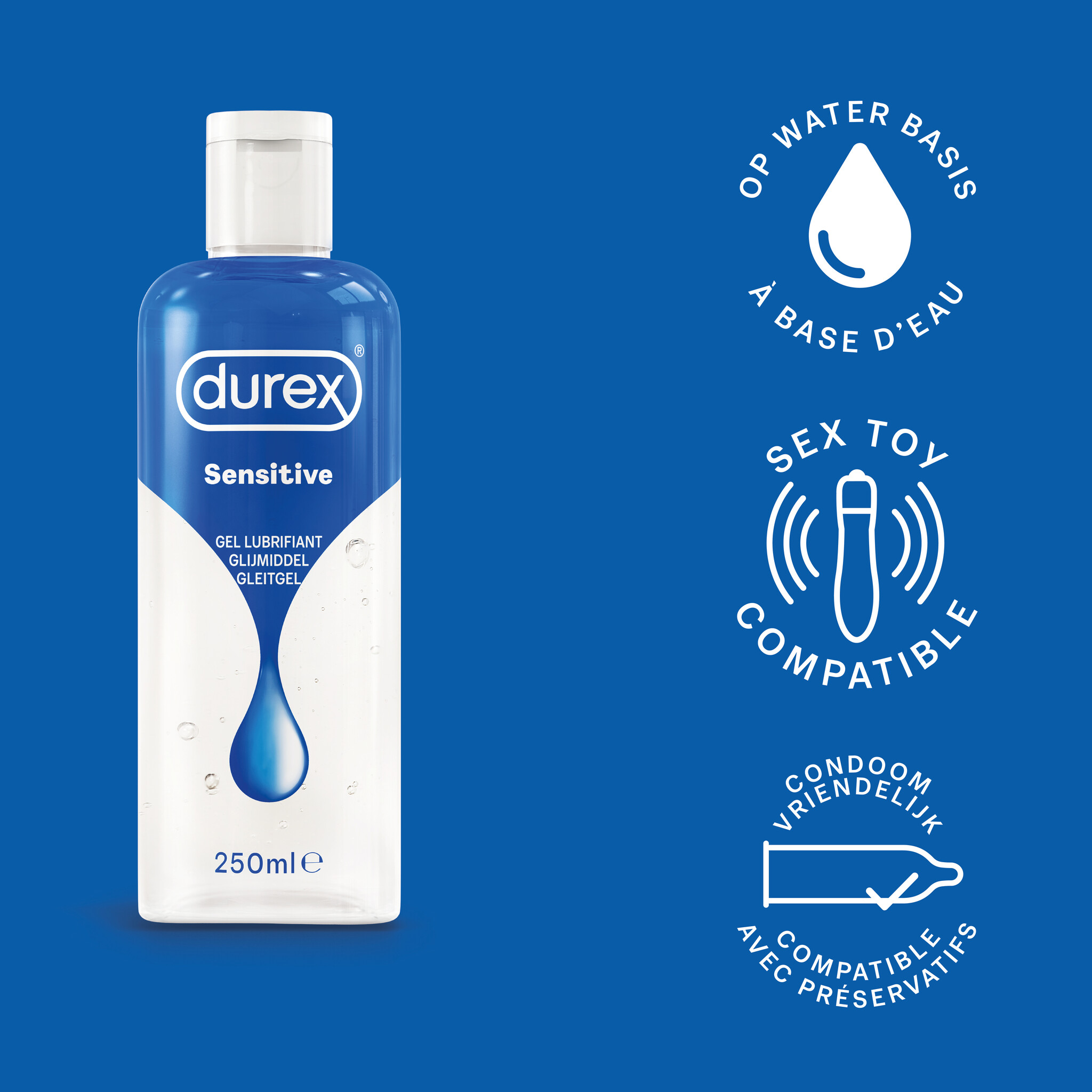 Durex - 310ml Glijmiddel - Play Senitive 1x100ml - Intense Orgasm 1x10ml - Play Massage 2/1 Sensitive 1x100ml - Voordeelverpakking
