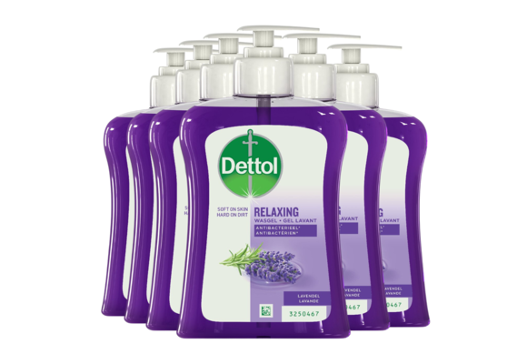 Dettol - Handzeep Verzachtend - Lavendel - 6 x 250 ml - Grootverpakking