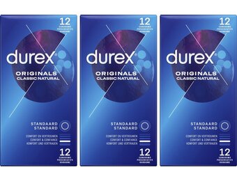 Durex Condooms Classic Natural 12st x3
