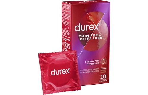 Durex Condooms Thin Feel Extra Lube 10st x2