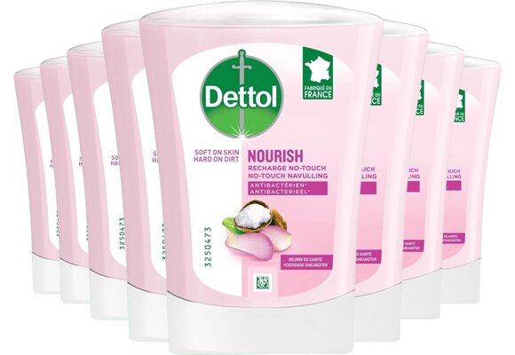 Dettol Handzeep No Touch Navulling - Galamboter - 250ml x8