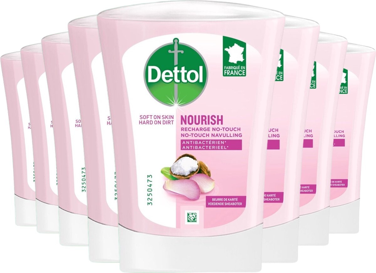Dettol Handzeep No Touch Navulling - Galamboter - 250ml x8