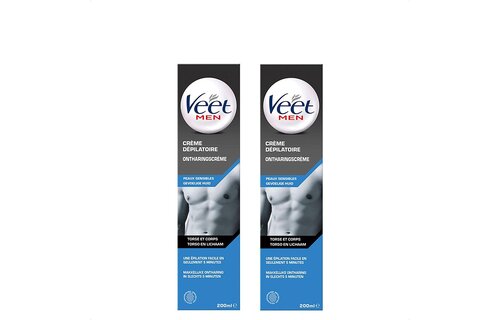 Veet Ontharingscreme - Man - Gevoelige Huid - 200ml x2