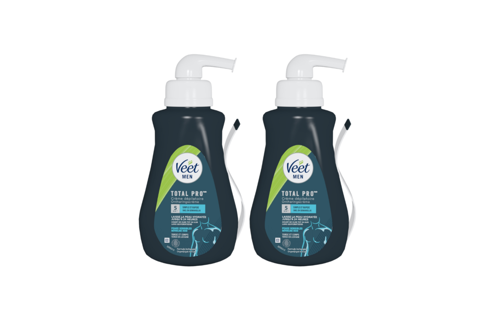 Veet - Men - Ontharingscreme Gevoelige for Men 400ML - 2 Stuks - Voordeelverpakking