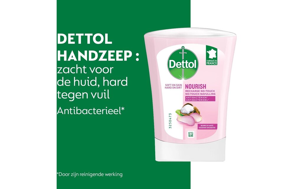 Dettol - Handzeep No Touch Navulling - Antibacterieel - Galamboter - 250ml x10 - Voordeelverpakking