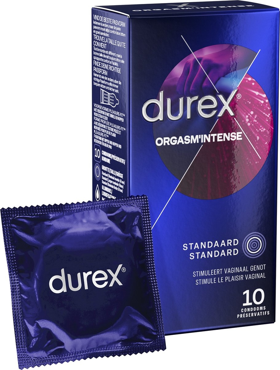 Durex Condooms 40 Stuks - Orgasm Intense 10st - Performa 10st - Pleasure Me 10st - Nude 10st - Voordeelverpakking