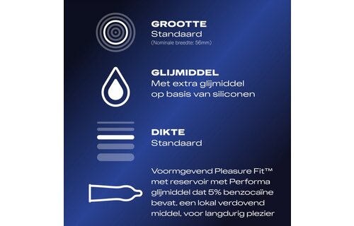 Durex Condooms 40 Stuks - Orgasm Intense 10st - Performa 10st - Pleasure Me 10st - Nude 10st - Voordeelverpakking