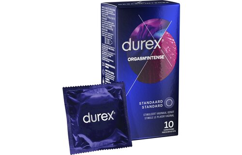 Durex Condooms 50 Stuks - Orgasm Intense 10st - Performa 10st - Pleasure Me 10st -  Nude 10st - Thin Feel Extra Thin 10st - Voordeelverpakking