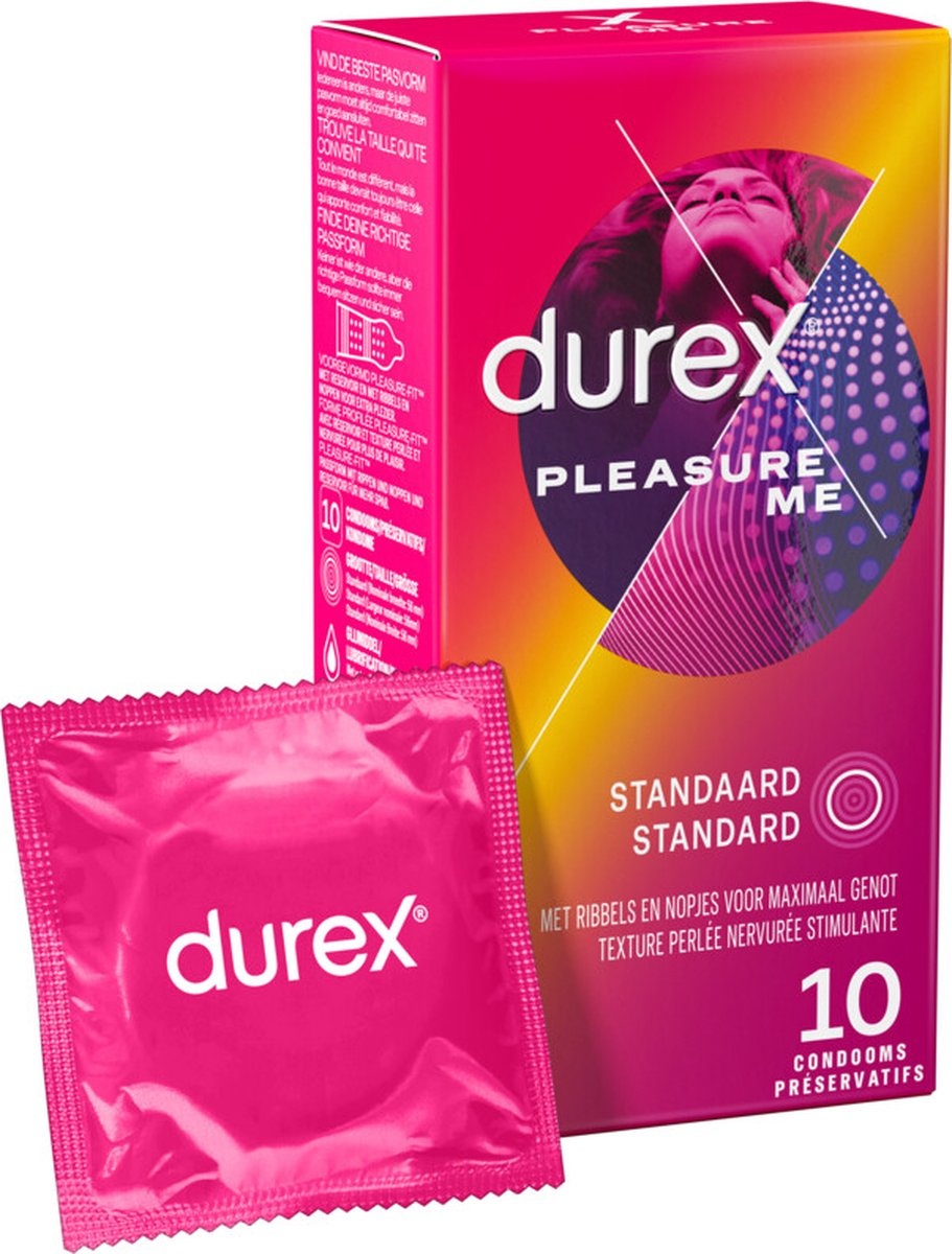 Durex Condooms 50 Stuks - Orgasm Intense 10st - Performa 10st - Pleasure Me 10st -  Nude 10st - Thin Feel Extra Thin 10st - Voordeelverpakking