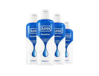 Durex Glijmiddel Sensitive - 250 ml x4 - Voordeelverpakking