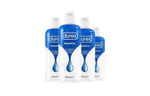 Durex Glijmiddel Sensitive - 250 ml x4 - Voordeelverpakking
