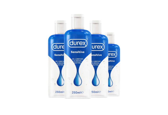 Durex Glijmiddel Sensitive - 250 ml x4 - Voordeelverpakking