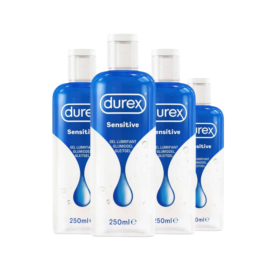 Durex Glijmiddel Sensitive - 250 ml x4 - Voordeelverpakking