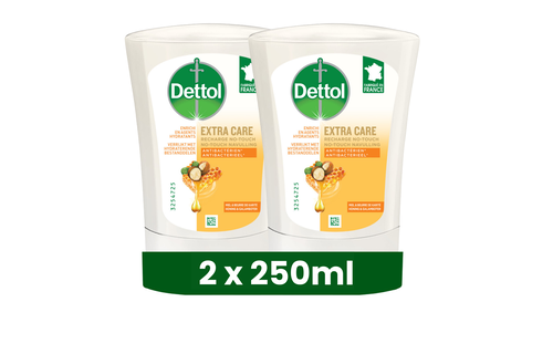 Dettol No-Touch Refill Extra Care Honey & Sheabutter 250ML x 2