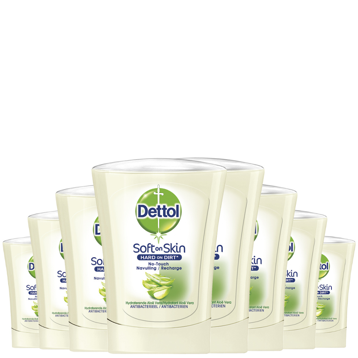 Dettol No Touch Refill Hydrating Aloe Vera 250ML - 8 Stuks - Voordeelverpakking