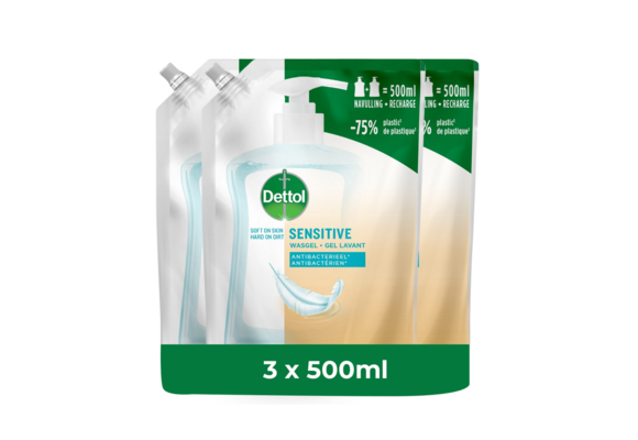 Dettol Refill Sensitive 500ML x 3