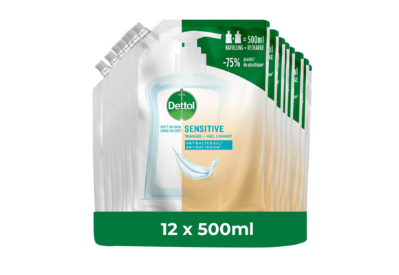 Dettol Refill Sensitive 500ML x 12