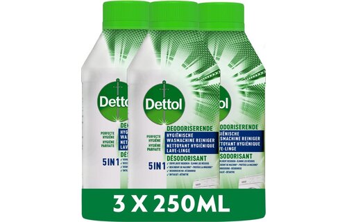 Dettol - Hygiënische Wasmachine Reiniger - 3 x 250 ml
