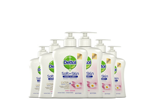 Dettol Handzeep - Extra Care Gevoelige en Normale Huid Lotus & Kamille 250ml x6