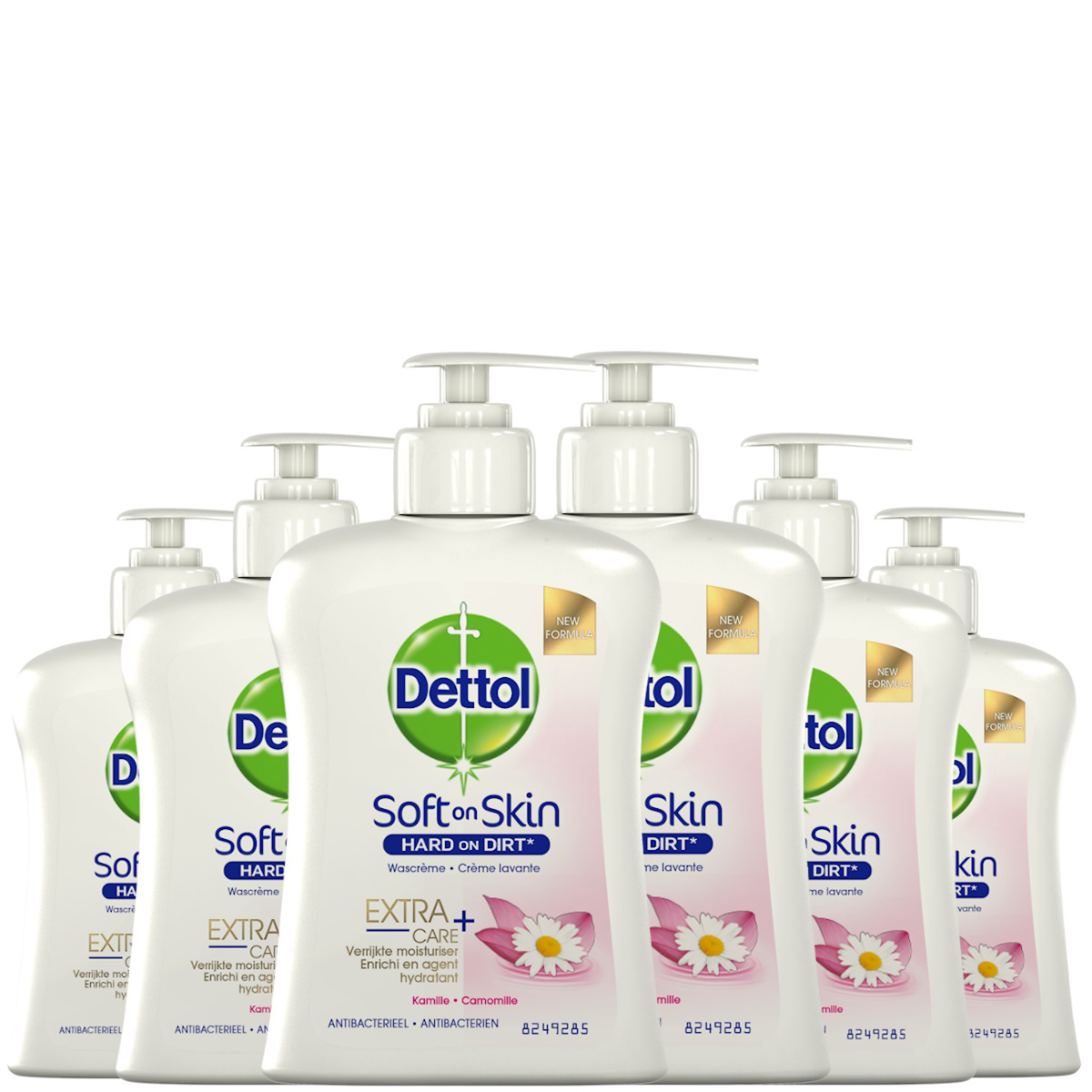 Dettol Handzeep - Extra Care Gevoelige en Normale Huid Lotus & Kamille 250ml x6