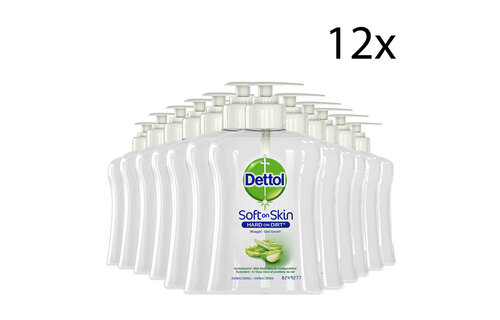 Dettol Handzeep - Verzachtend â€“ Aloe Vera - 250ml x12