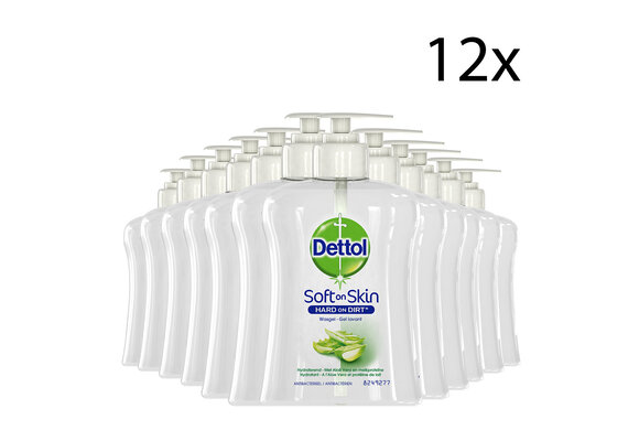 Dettol Handzeep - Verzachtend – Aloe Vera - 250ml x12