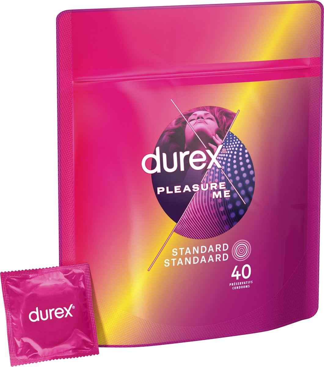 Durex Condooms 120 stuks - Classic Natural 40 stuks - Pleasure Me 40 stuks - Thin Feel Extra Lube (Dun met Extra Glijmiddel) 40 stuks - Voordeelverpakking