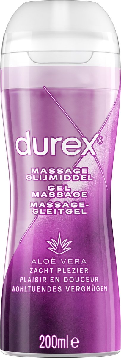 Durex - 4 Glijmiddelen en 1 Stimulerende gel - 2 in 1 Aloë Vera 200ml - 2 in 1 Sensitive - Play Tingle Gel 100ml - Crazy Cherry (Kers) 100ml - Orgasm Intense Stimulerende Gel 10ml - Voordeelverpakking