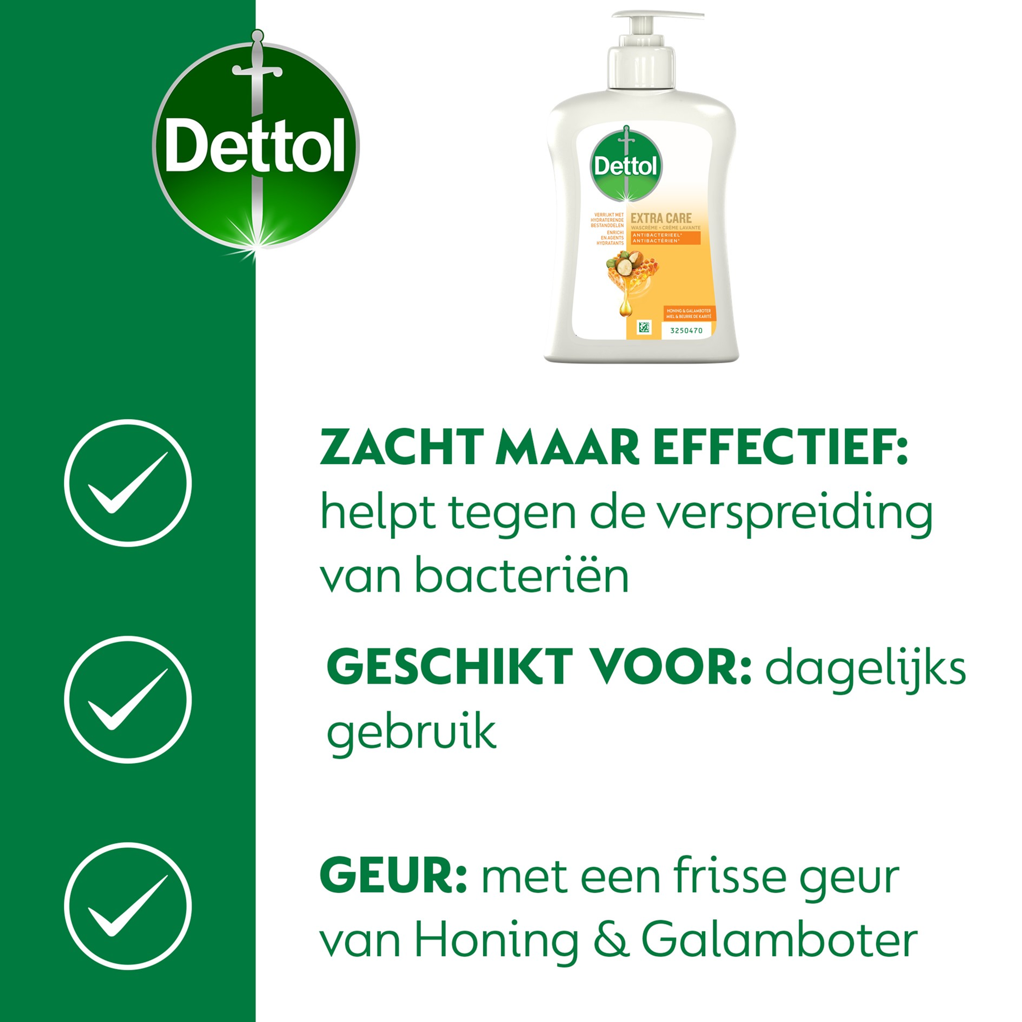 Dettol Extra Care Honey & Sheabutter  250ML