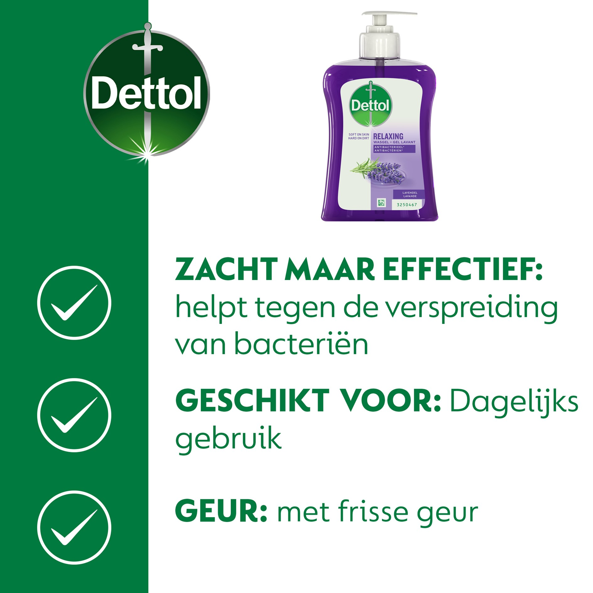 Dettol Relaxing Lavender 250ML