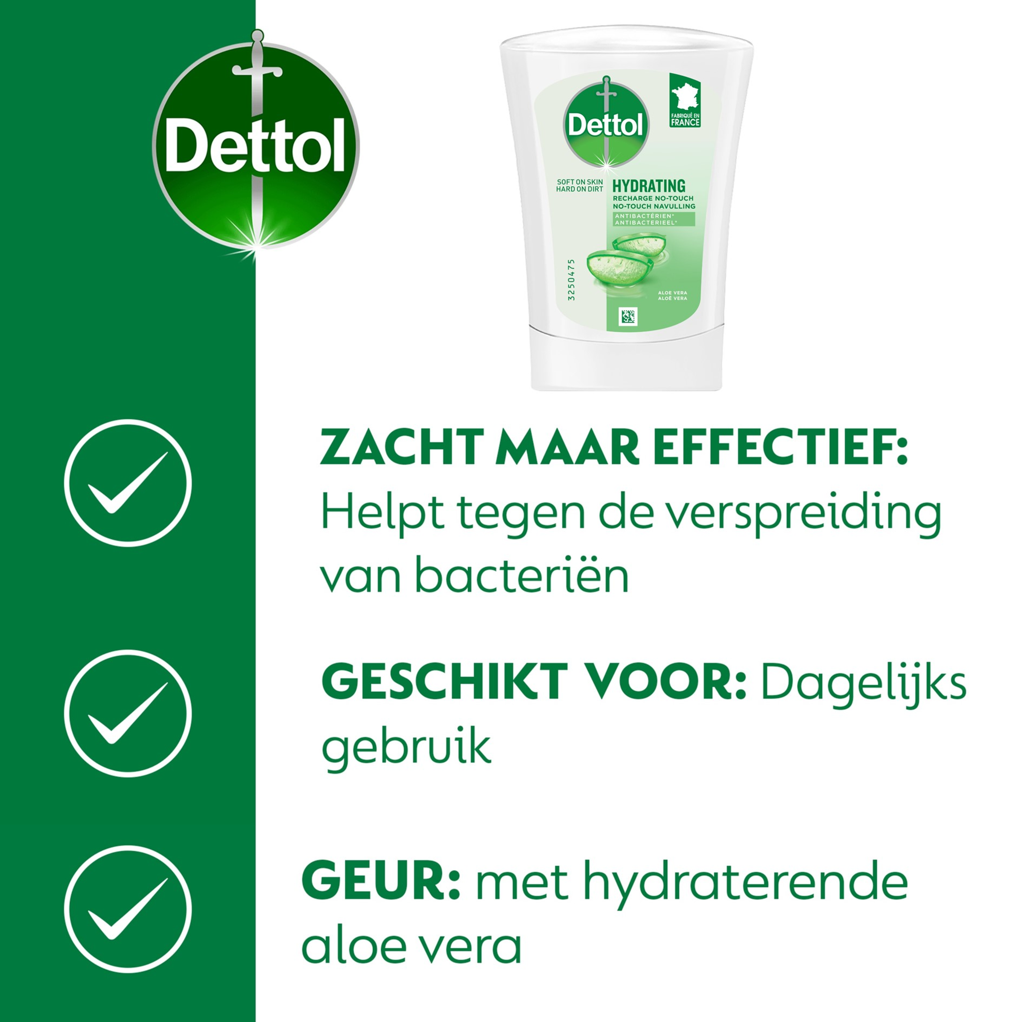 Dettol No Touch Refill Hydrating Aloe Vera 250ML