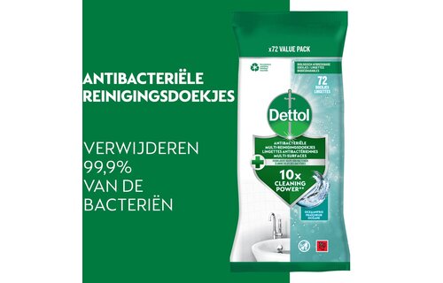 Dettol - 576 Schoonmaakdoekjes Power & Fresh - Oceaan 4x72 stuks - Citrus 4x72 stuks - Voordeelverpakking