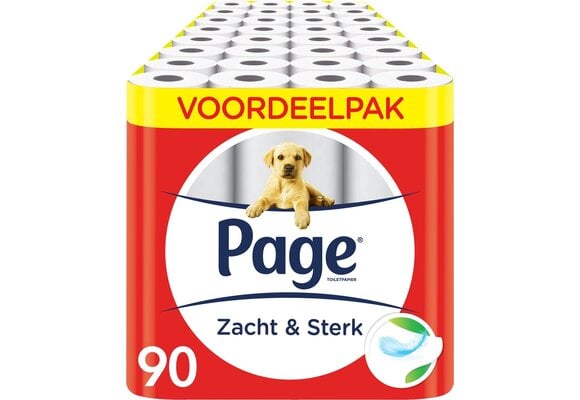 Page toiletpapier - 90 rollen - Zacht & Sterk wc papier - voordeelverpakking