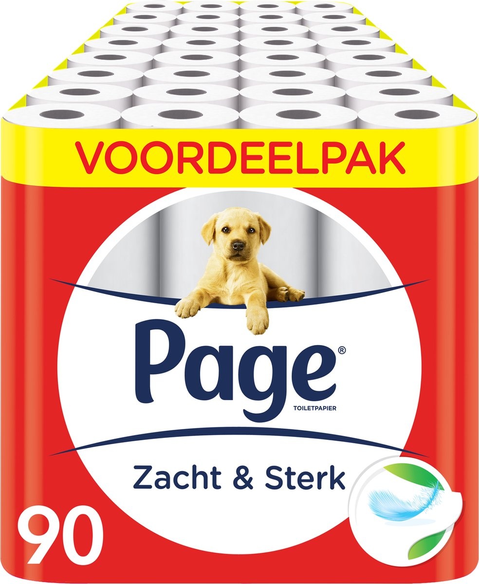 Page toiletpapier - 90 rollen - Zacht & Sterk wc papier - voordeelverpakking