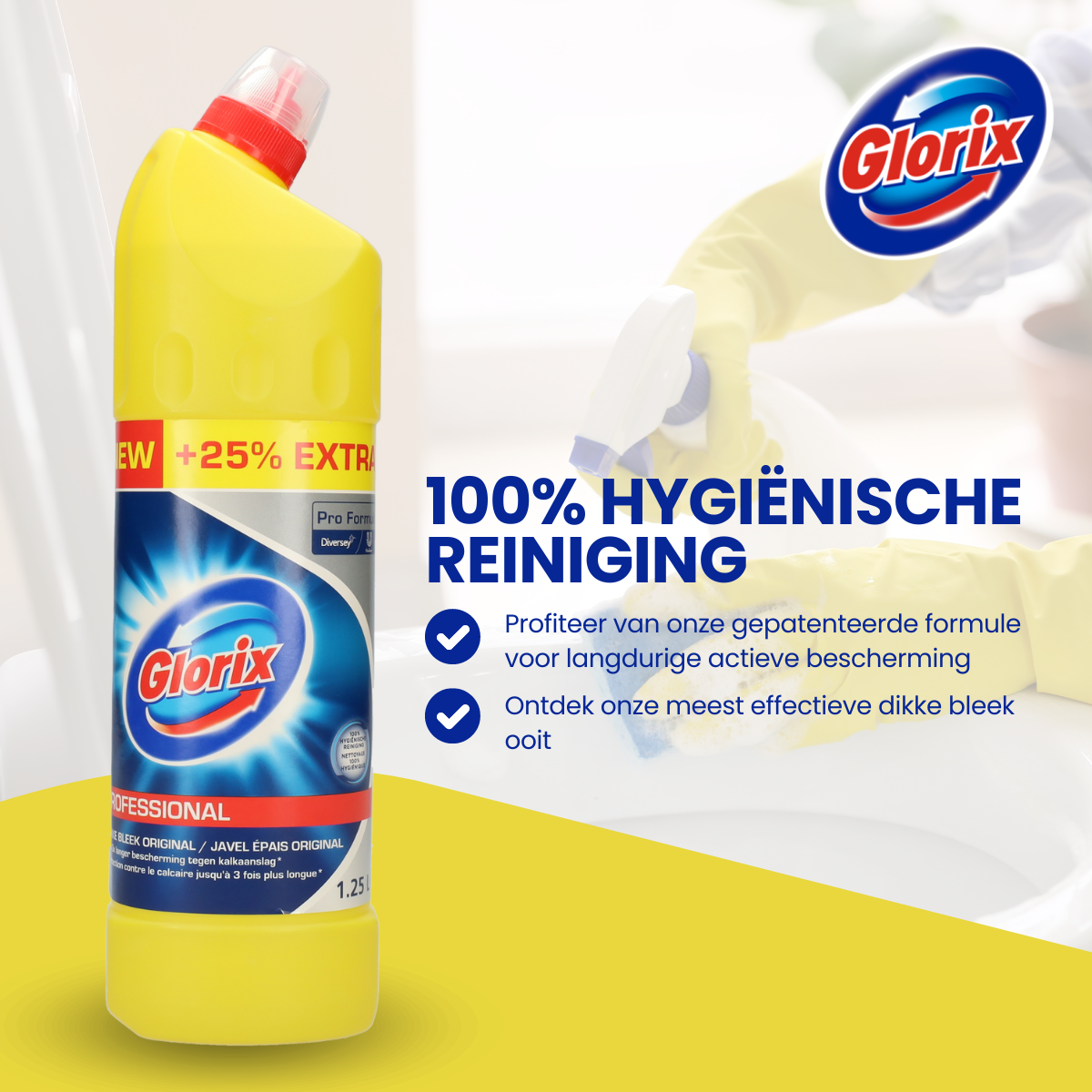 Glorix bleek - 15 Stuks - Toiletreiniger - Original Bleek/Javel - Voordeelverpakking