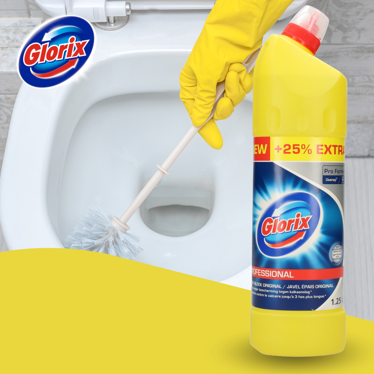 Glorix bleek - 15 Stuks - Toiletreiniger - Original Bleek/Javel - Voordeelverpakking