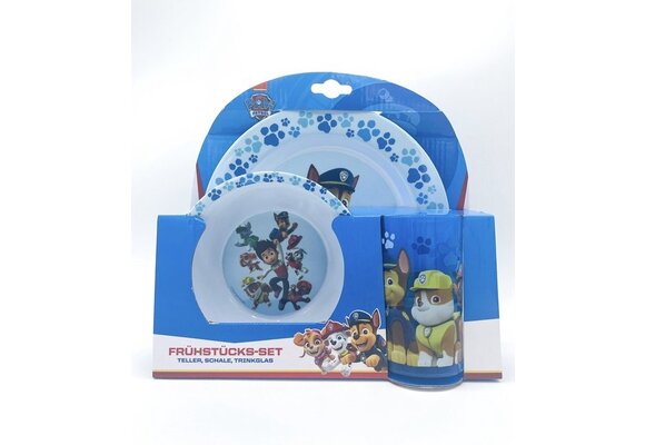 Paw Patrol 3 Delig inclusief Bord, Beker & Kom in kadoverpakking!