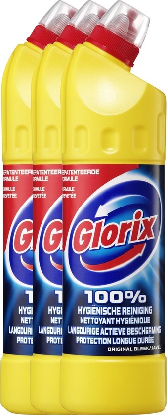 Glorix Bleek Original 750ML - 3 Stuks - Voordeelverpakking