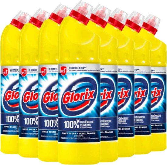 Glorix Bleek Original 750ML - 8 Stuks - Voordeelverpakking