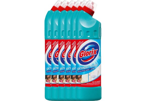 Glorix Bleek Eucalyptus 750ML - 6 Stuks - Voordeelverpakking