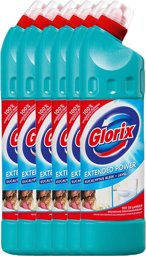 Glorix Bleek Eucalyptus 750ML - 6 Stuks - Voordeelverpakking