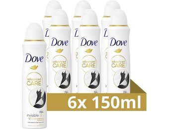 Dove Go Fresh invisible Dry 150ML - 6 stuks - Voordeelverpakking