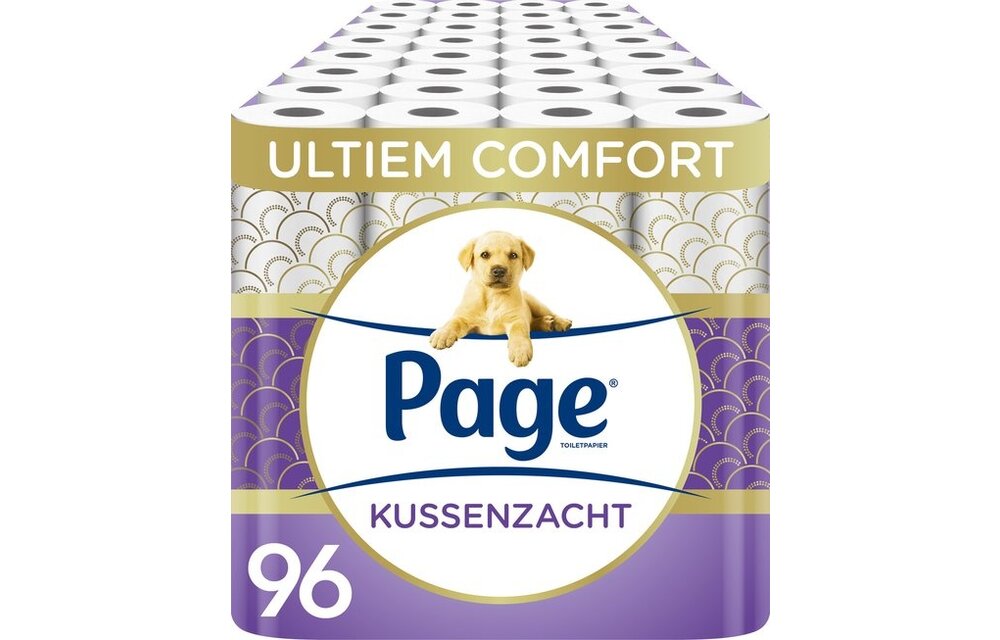 Page toiletpapier - 96 rollen - Kussenzacht wc papier (3-laags) - met extra zijde - Voordeelverpakking