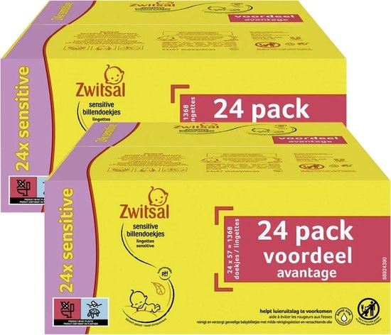 Zwitsal Sensitive Billendoekjes - 48 x 57 - 1368 stuks