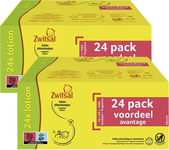 Zwitsal Lotion Billendoekjes - 48 x 65 -1560 stuks