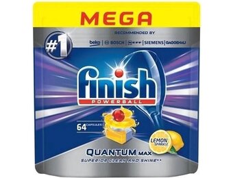 Quantum Max vaatwassercapsules 64 stuks citroen